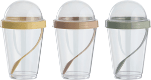 Bägare med lock & sked