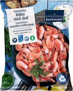 Grönländska Räkor Med Skal, Fryst