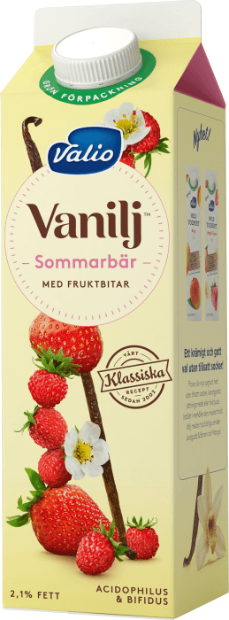 Yoghurt Vanilj Sommarbär 2,1% 1000g