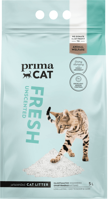 Fresh Unscented kattsand, vit