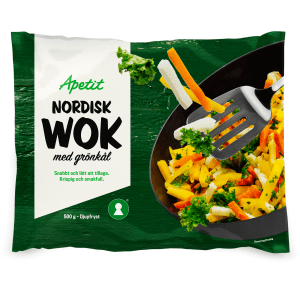 Nordisk wok med grönkål