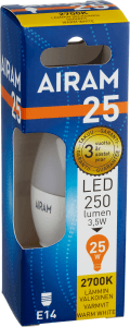 Led Kronlampa 250lm E14 25w Varmvit