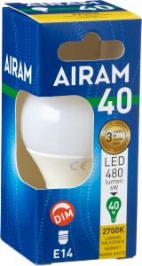 Led Klotlampa 480lm E14 40w Dim Varmvit