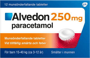 Paracetamol 250mg Munsönderfallande Tablett 12-p