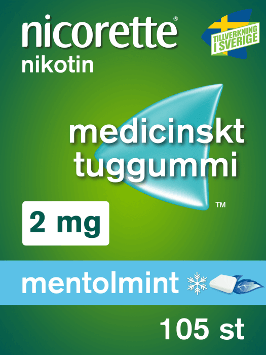 Mentolmint Medicinskt tuggummi 2mg