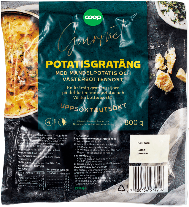 Gratäng Mandelpotatis