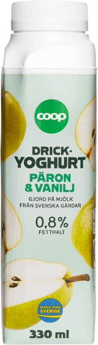 Drickyoghurt Päron & vanilj 0,8%