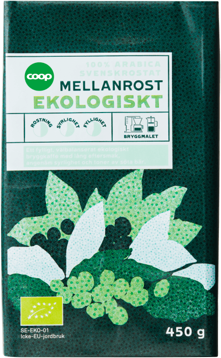 Bryggkaffe Mellanrost Eko