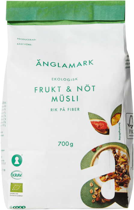 Müsli Frukt & Nötter Eko