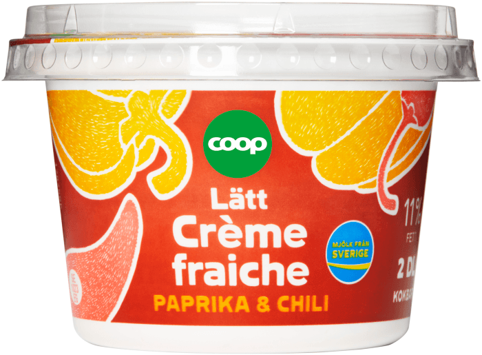 Crème Fraiche Lätt Paprika & chili 11%
