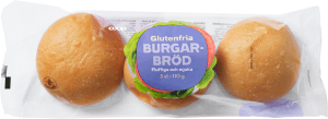 Glutenfria Hamburgerbröd 3-pack