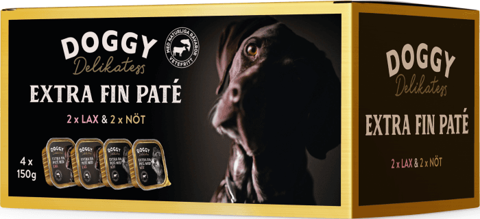 Hundmat Delikatesspaté Nöt Lax