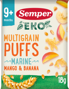 Multigrain Puffs Mango & Banan 9 mån Eko