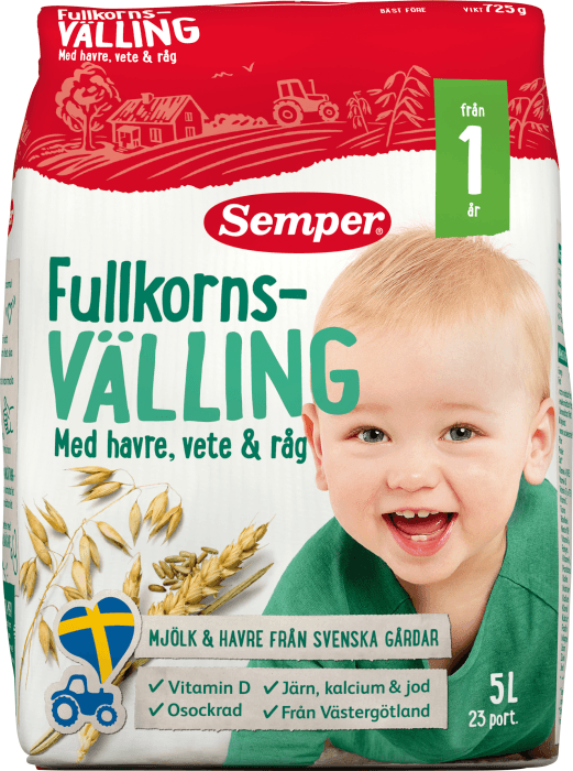 Fullkornsvälling 12 mån
