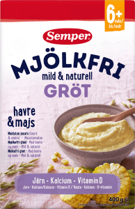 Gröt Naturell Mjölkfri 6M