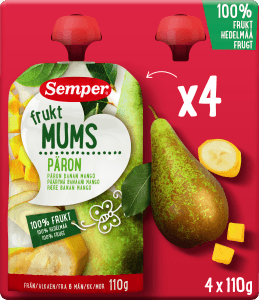 Barnmat Fruktmums päron 4-p