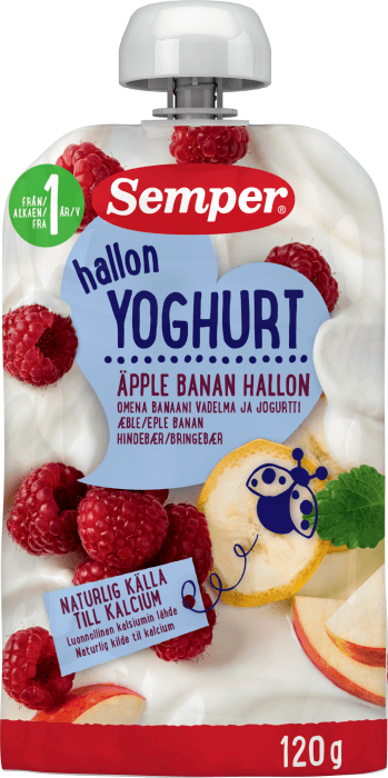 Yoghurt Äpple, Banan & Hallon 12 mån