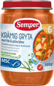 Krämig Gryta med Fisk & Gröna Bönor 6M