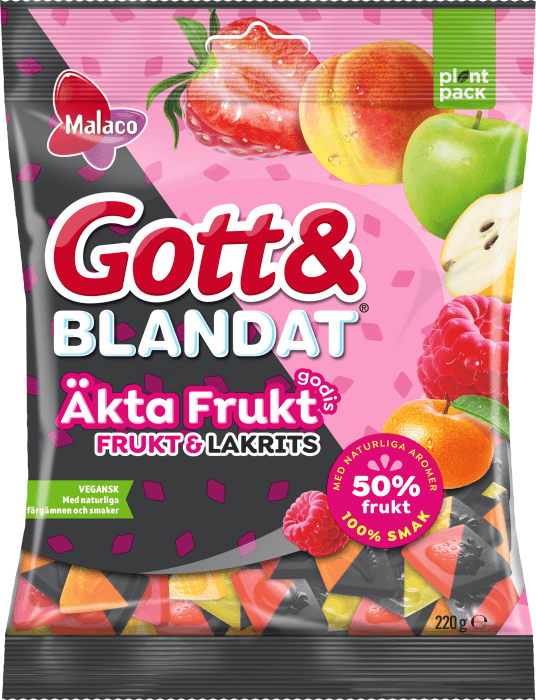 Gott & Blandat Äkta Frukt Frukt & Lakrits