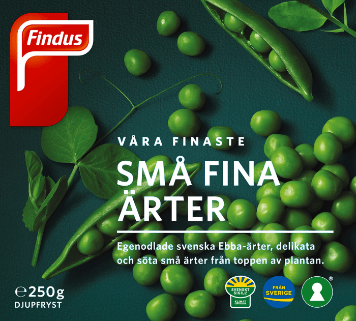 Ärter Små Fina Frysta