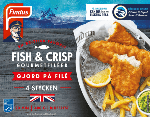 Fish&Crisp Gourmetfileer Fryst MSC
