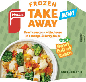 Pärlcouscous med ost i mango & currysås