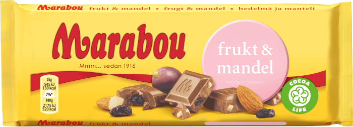 Chokladkaka Frukt & Mandel