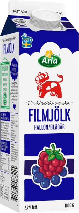 Filmjölk Blåbär & Hallon 2,7%