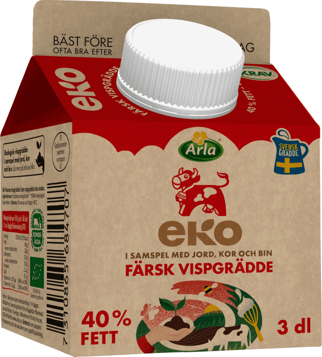 Vispgrädde Färsk 40% EKO KRAV
