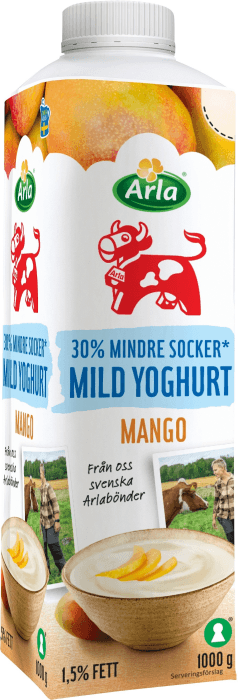 Mild Yoghurt Mango Lättsockrad 1,5%