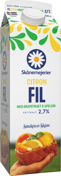 Filmjölk Citron med Grapefrukt & Apelsin 2,7%
