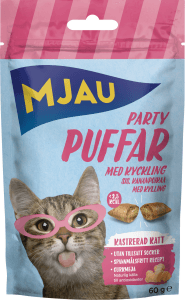 Kattmat Partypuffar Kyckling