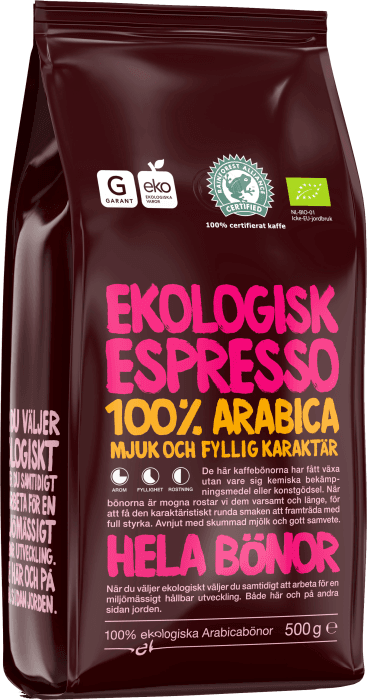 Espresso Hela Kaffebönor EKO