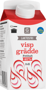 Vispgrädde 40% Laktosfri
