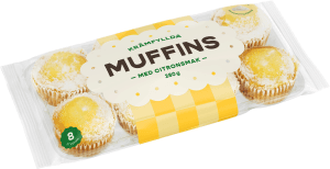 Krämfyllda Muffins Citron 8-p