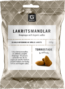 Lakritsmandlar Torrostade Saltade
