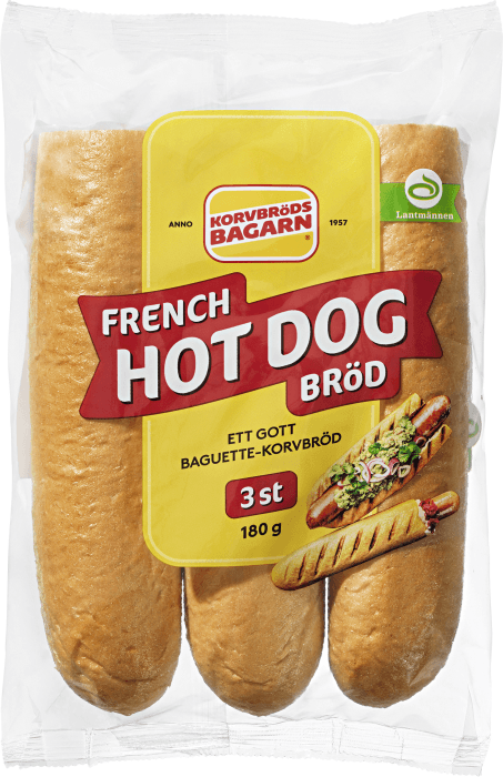 French Hot Dog Bröd 3-p
