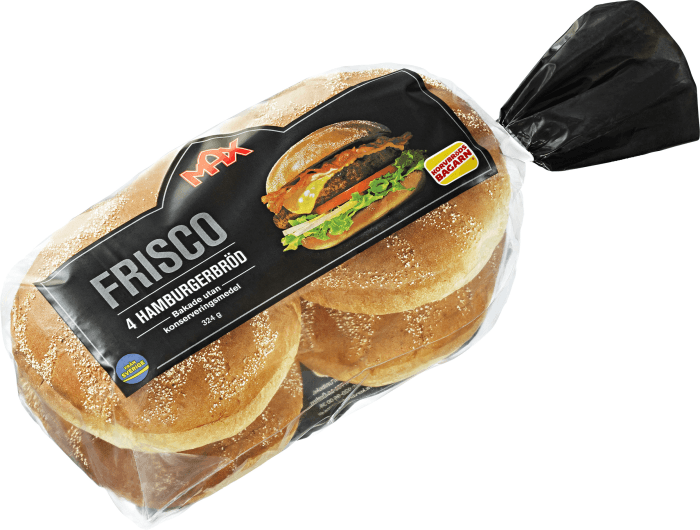 Hamburgerbröd Frisco 4-p