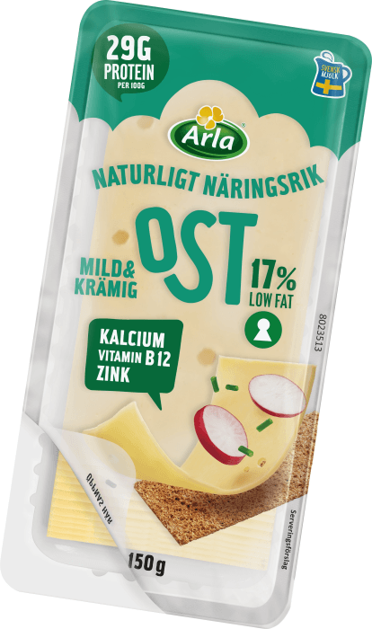 Ost Mild & Krämig 17% skivad
