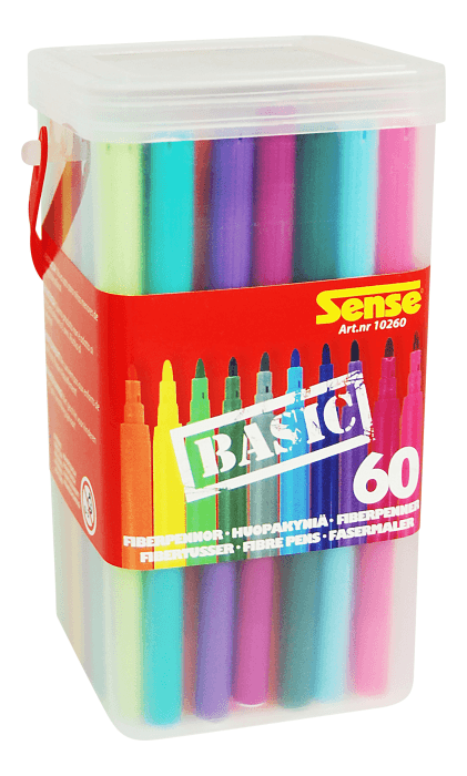 Fiberpennor Basic 60-p