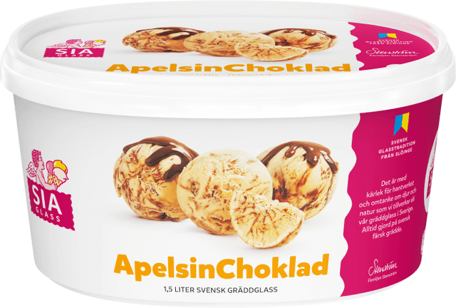 Gräddglass Apelsinchoklad