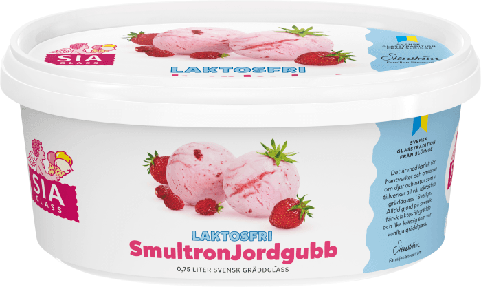 Gräddglass Smultron & Jordgubb Laktosfri
