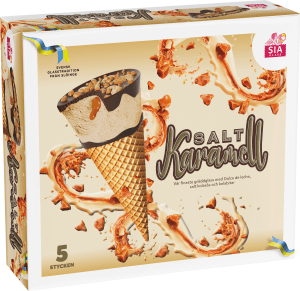 Glasstrut Saltkaramell