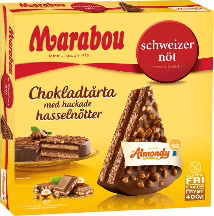 Mjölkchokladtårta Schweizernöt Fryst Marabou