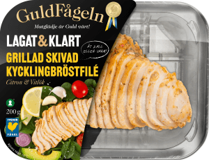 Lagat & Klart Grillad Skivad Kycklingbröstfilé Citron & Vitlök