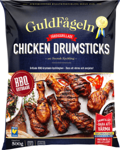 Chicken drumsticks BBQ Fryst
