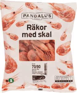 Räkor med skal 70/90 Fryst