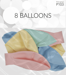 Ballonger Pastell 8-pack