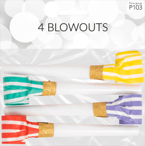 Blåsutrullar randiga