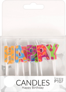 Tårtljus Happy Birthday